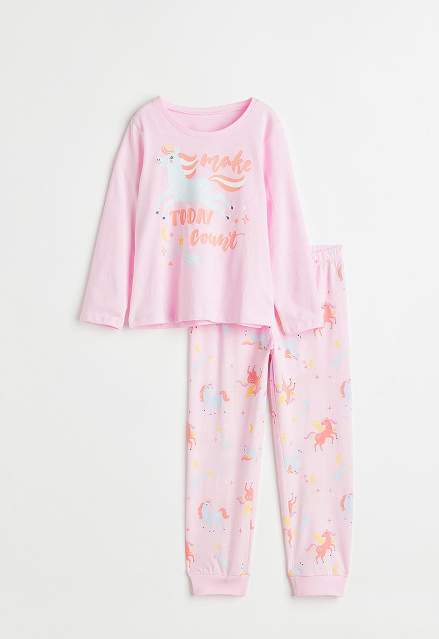 H&M - Jersey pyjamas - pink/unicorns