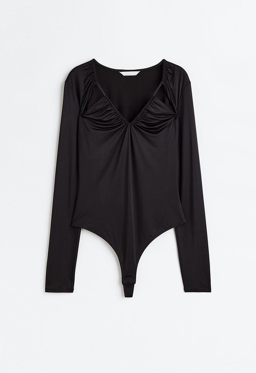H&M - Cut-out thong body - black