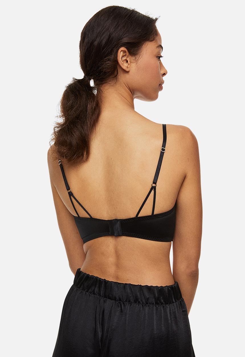 H&M - Lace bustier - black