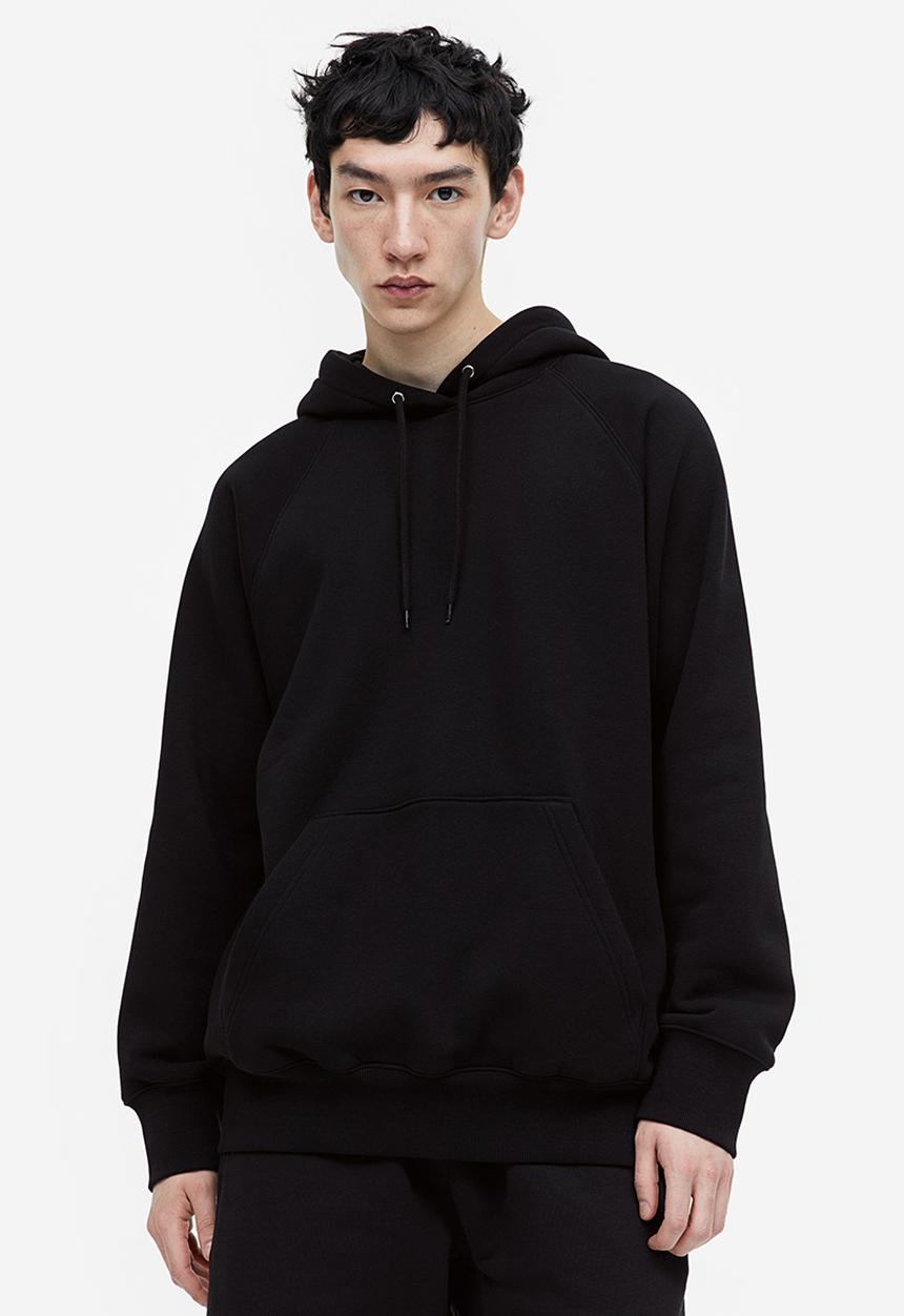 H&M - Oversized fit hoodie - black