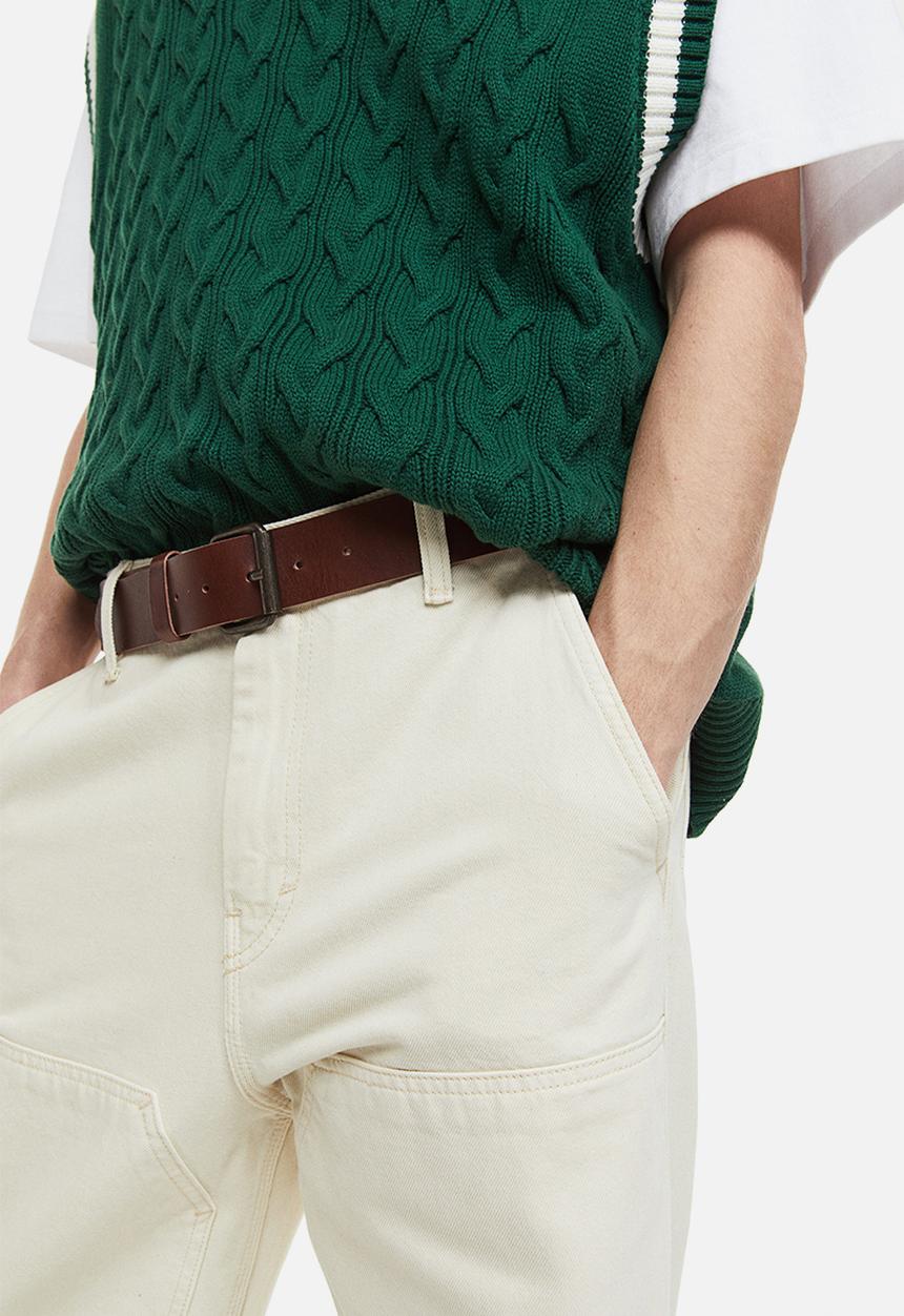 H&M - Leather belt - brown