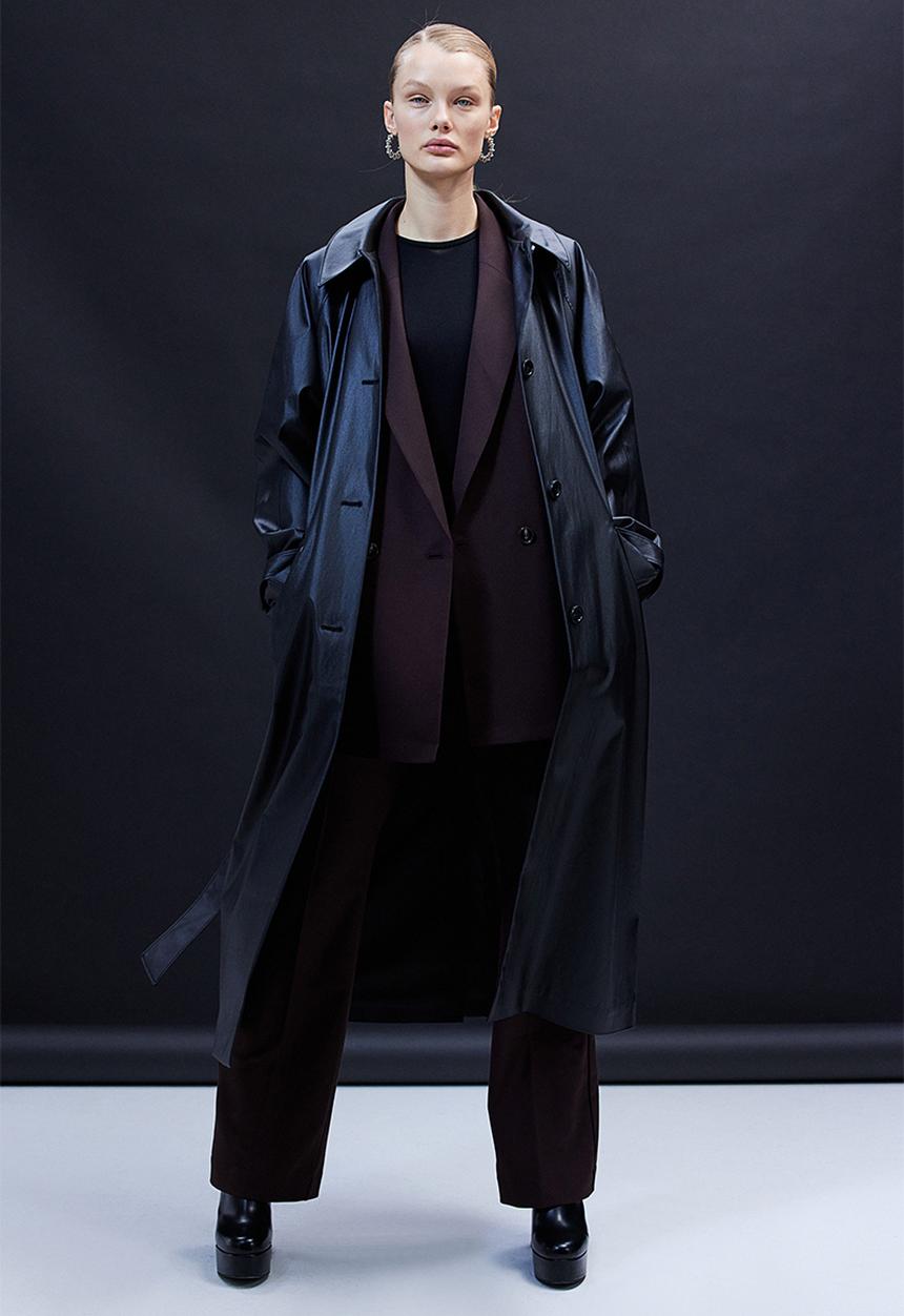 H&M - Double-breasted jacket - dark brown