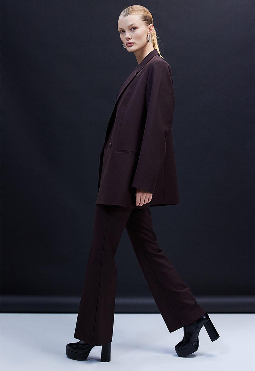 H&M - Double-breasted jacket - dark brown