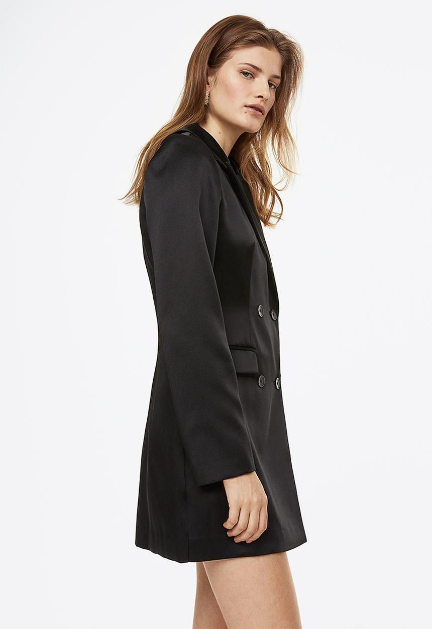 H&M - Double-breasted blazer dress - black