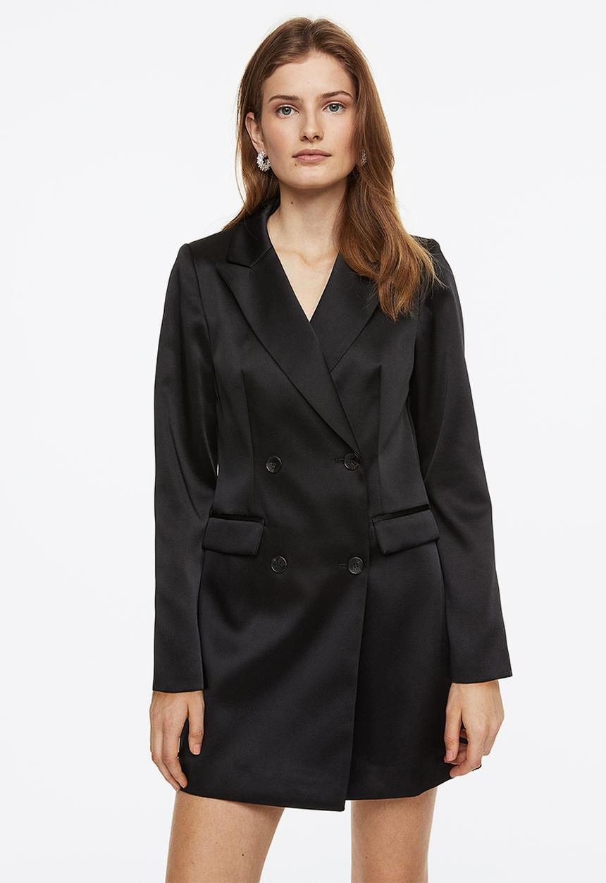 H&M - Double-breasted blazer dress - black
