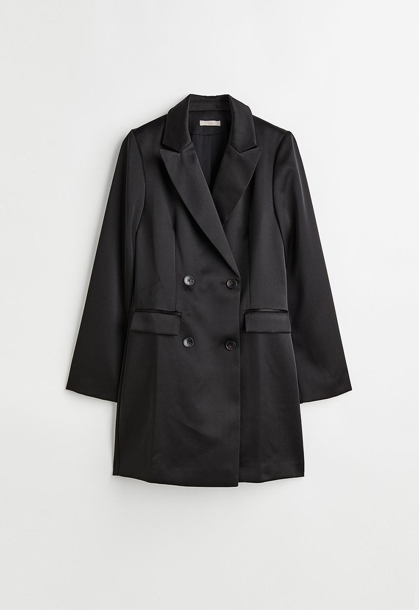 H&M - Double-breasted blazer dress - black