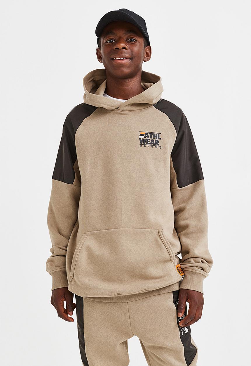 H&M - Hoodie - beige/block-coloured