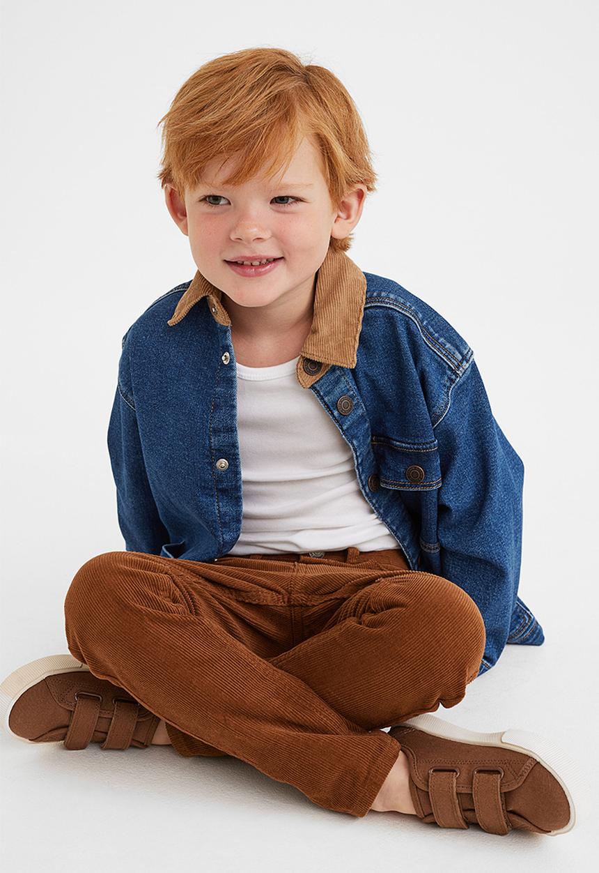 H&M - Slim fit corduroy trousers - brown