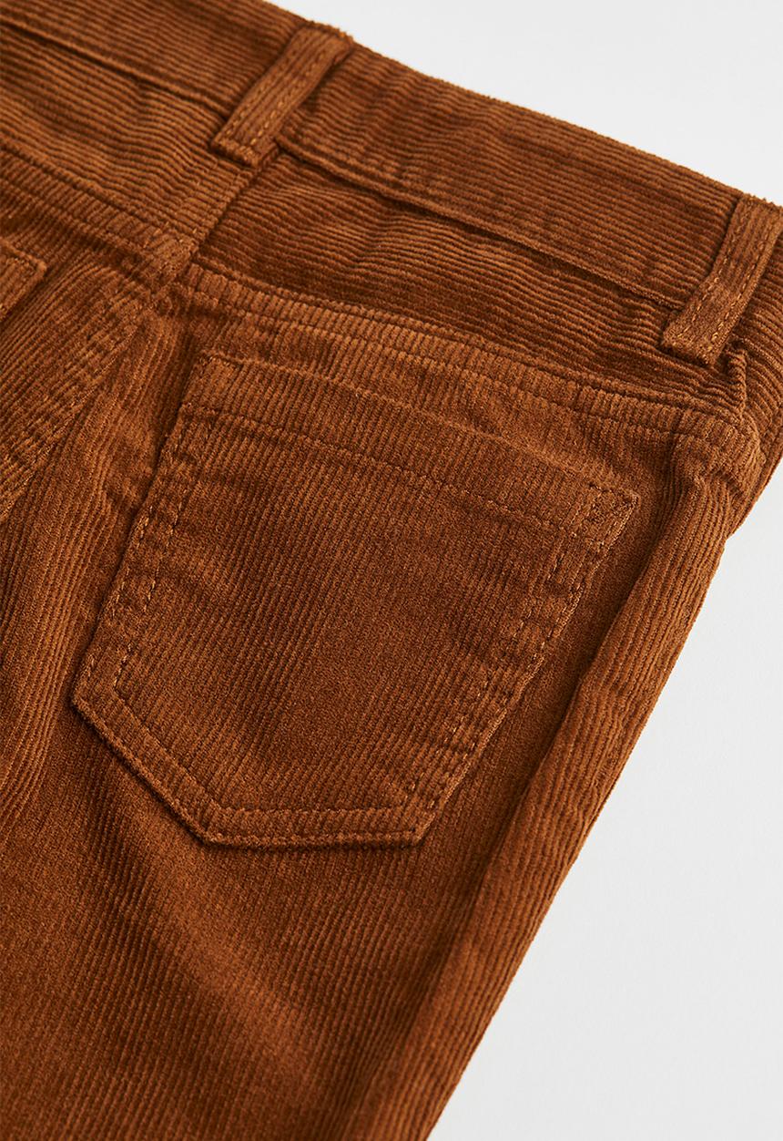 H&M - Slim fit corduroy trousers - brown