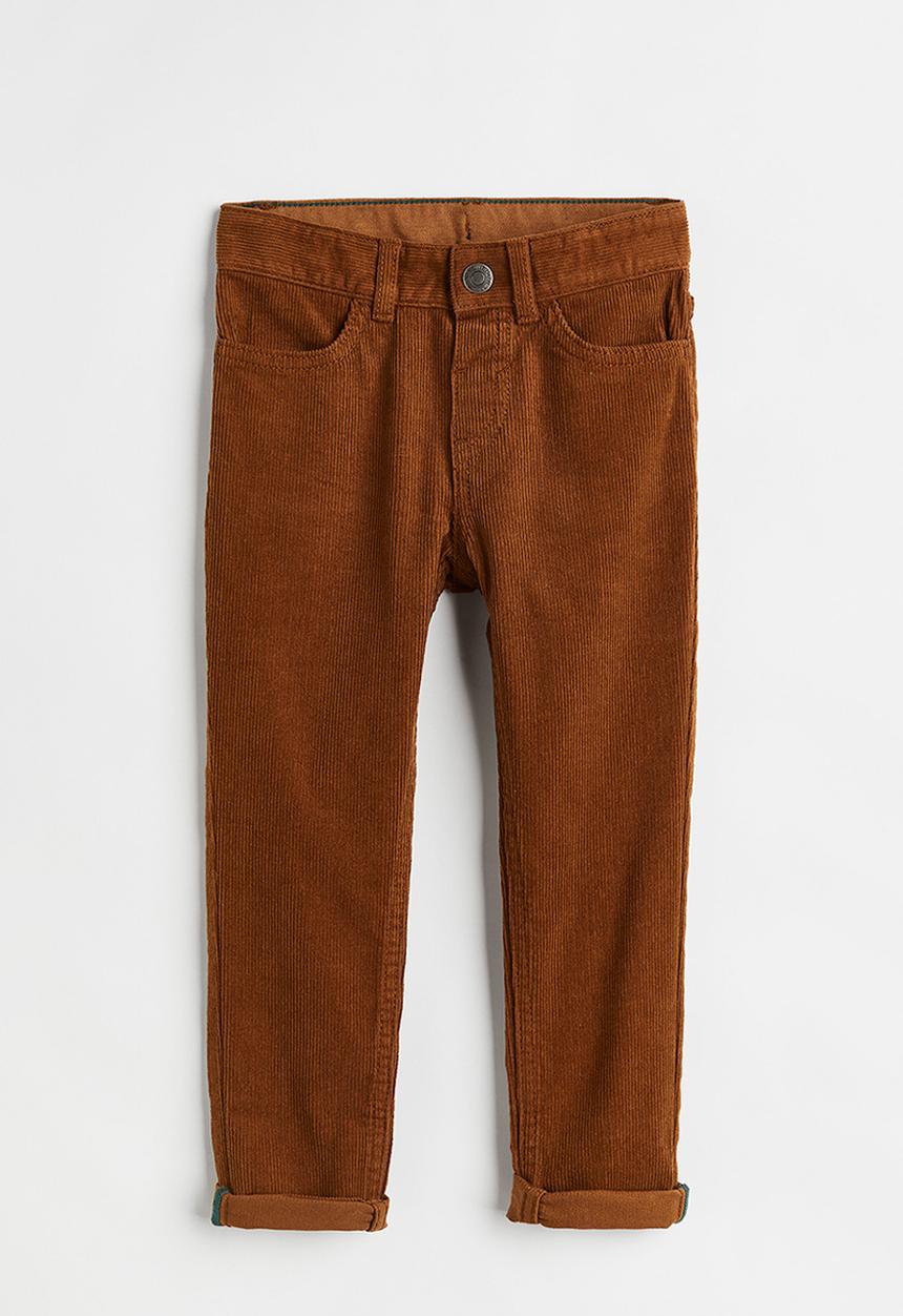 H&M - Slim fit corduroy trousers - brown