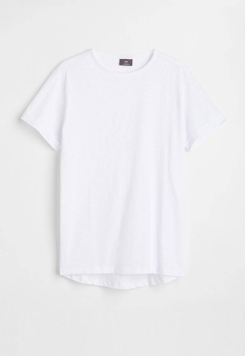 H&M - Regular fit cotton T-shirt - white