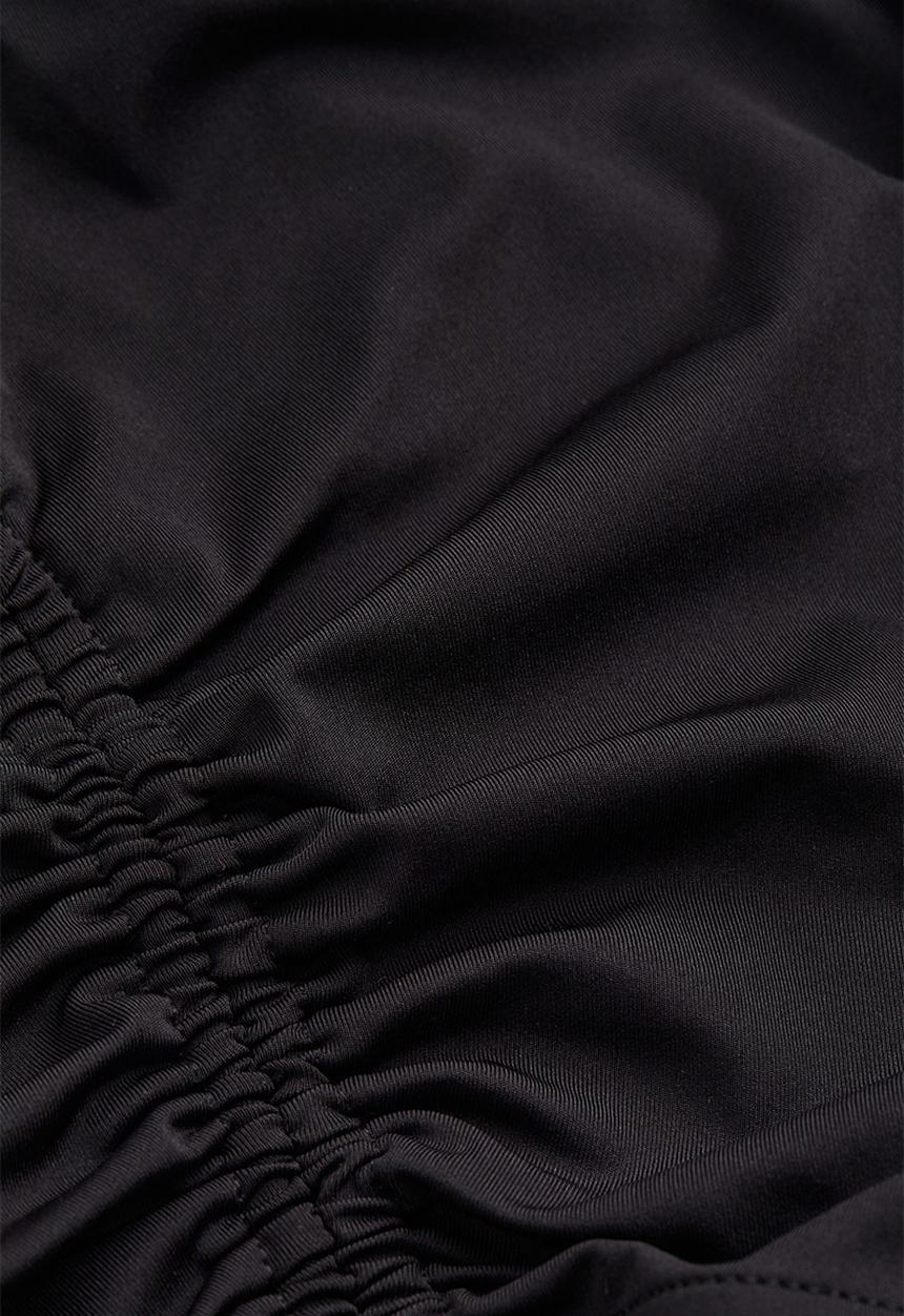 H&M - Drawstring-detail bodycon dress - black