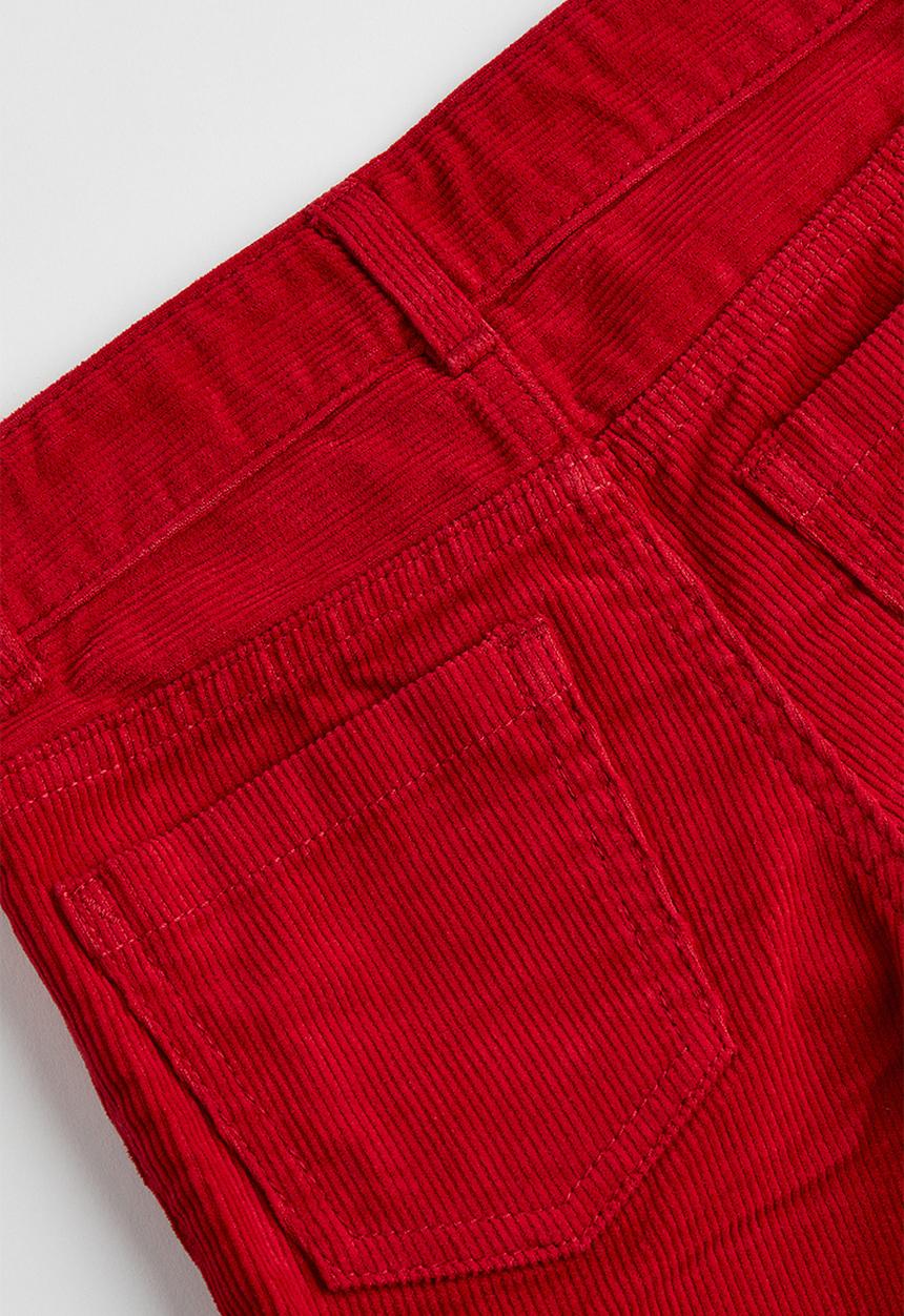 H&M - Slim fit corduroy trousers - red