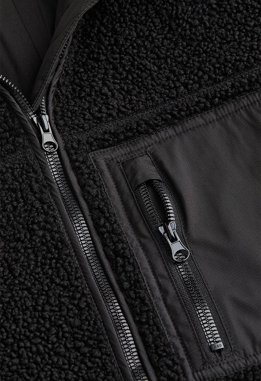 H&M - Teddy jacket - black