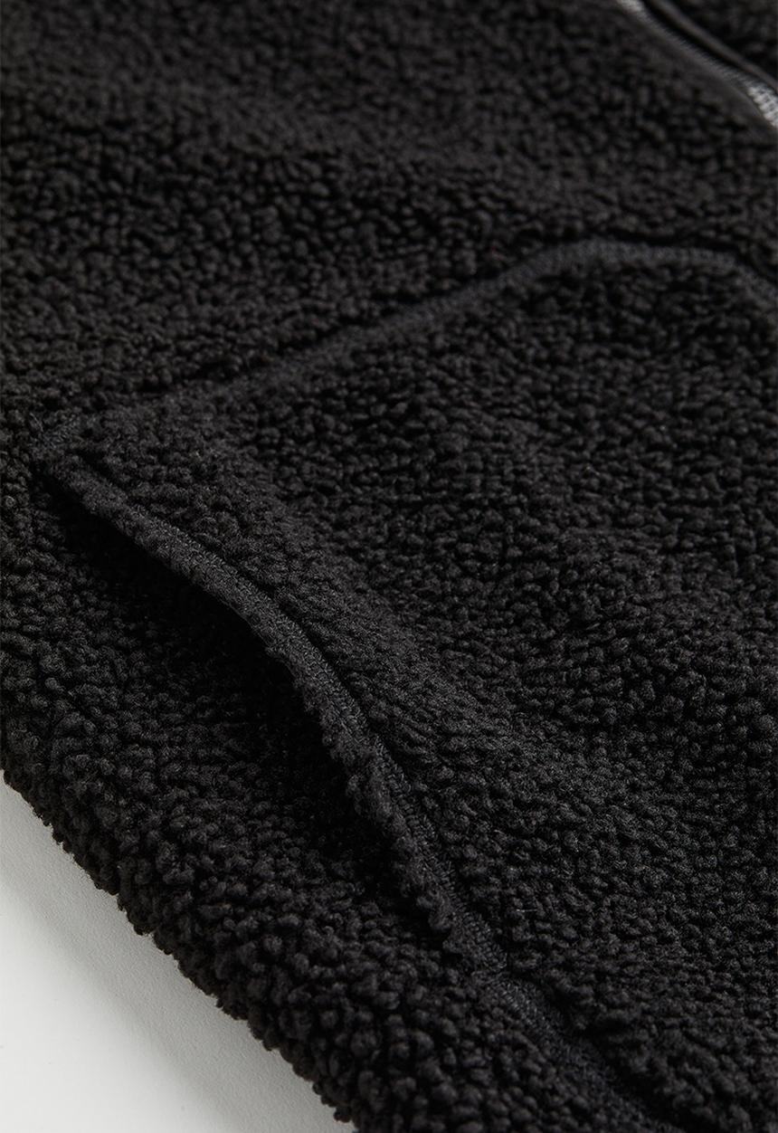 H&M - Teddy jacket - black