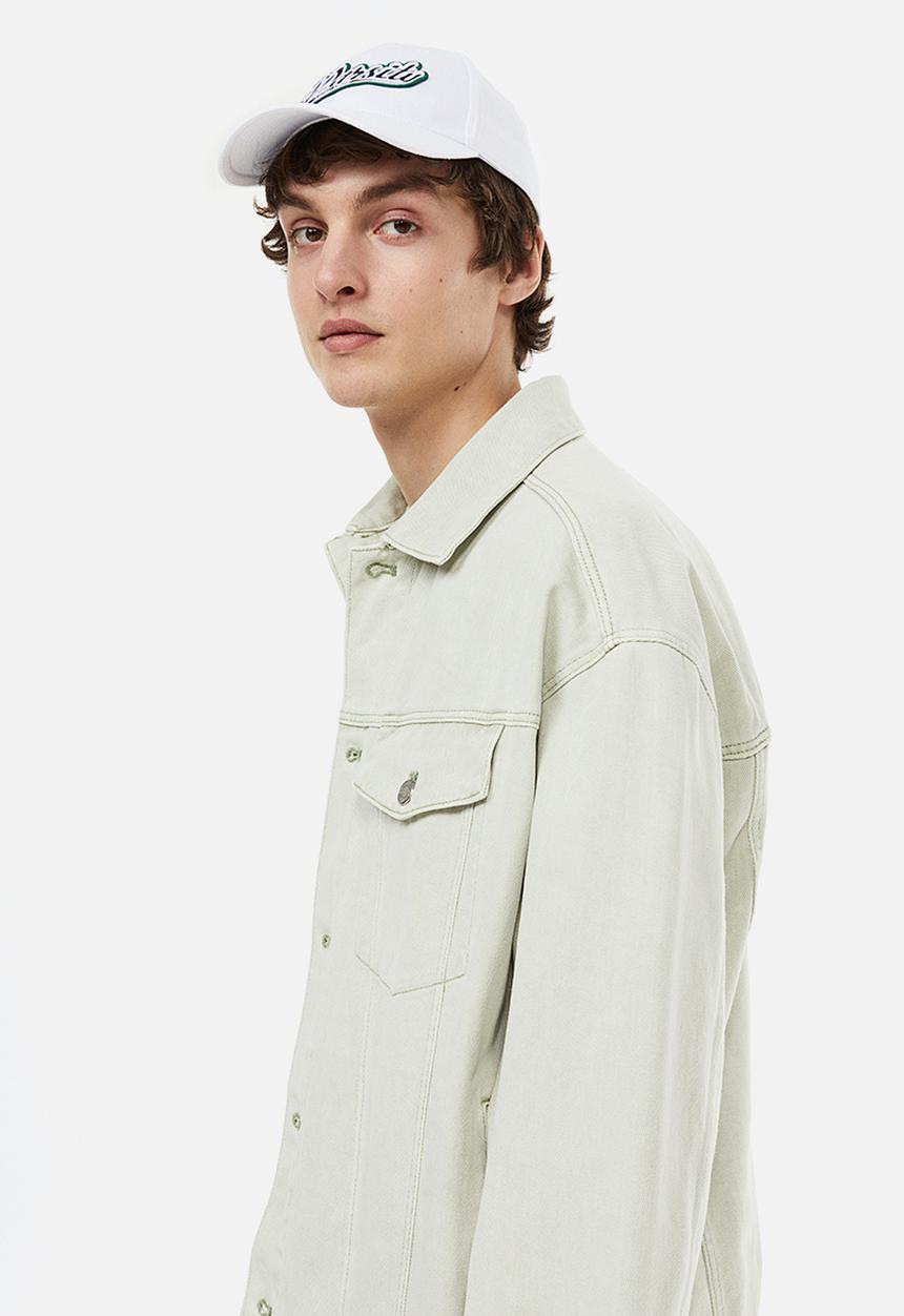 H&M - Boxy twill jacket - light green