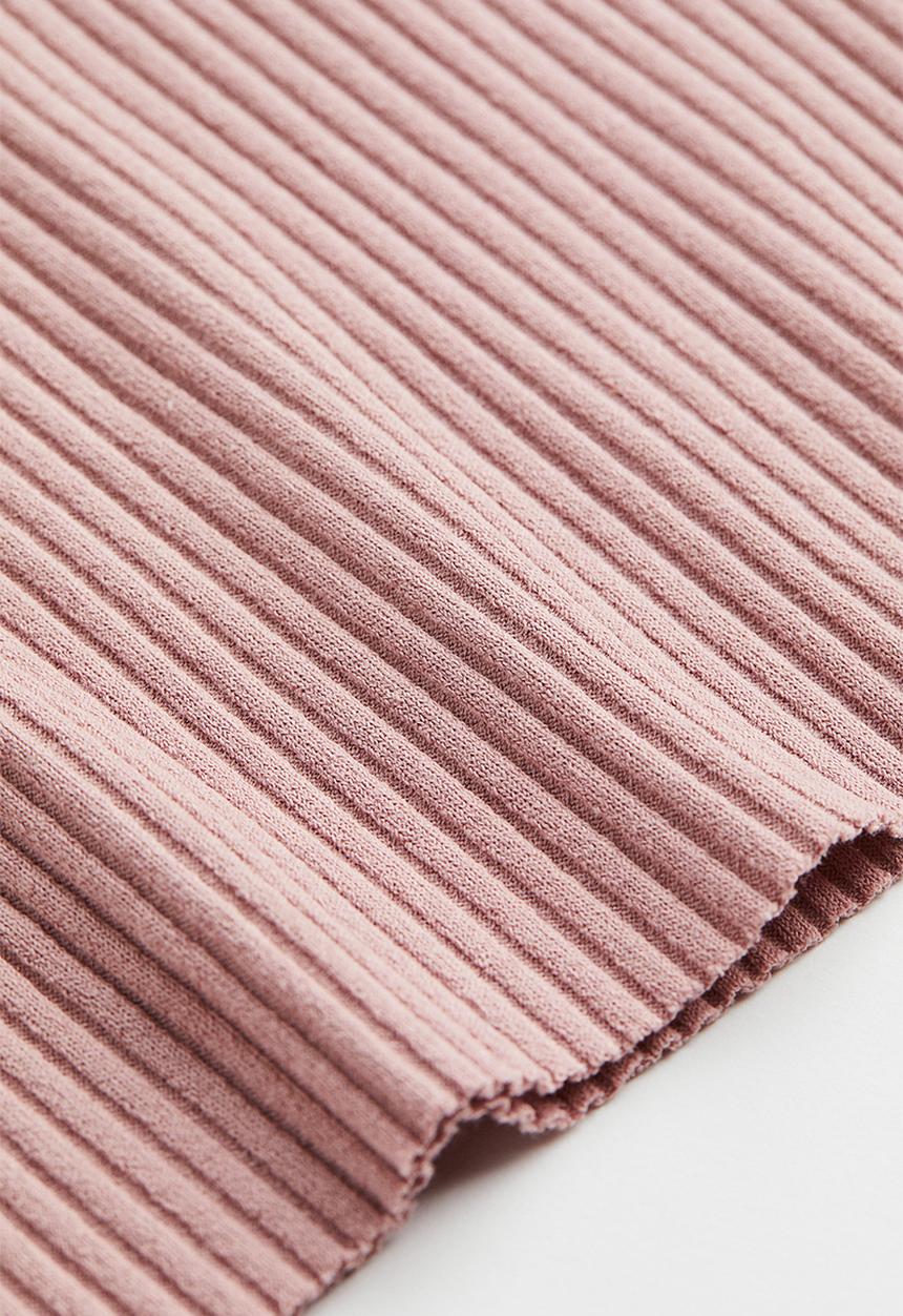 H&M - Ribbed top - old rose