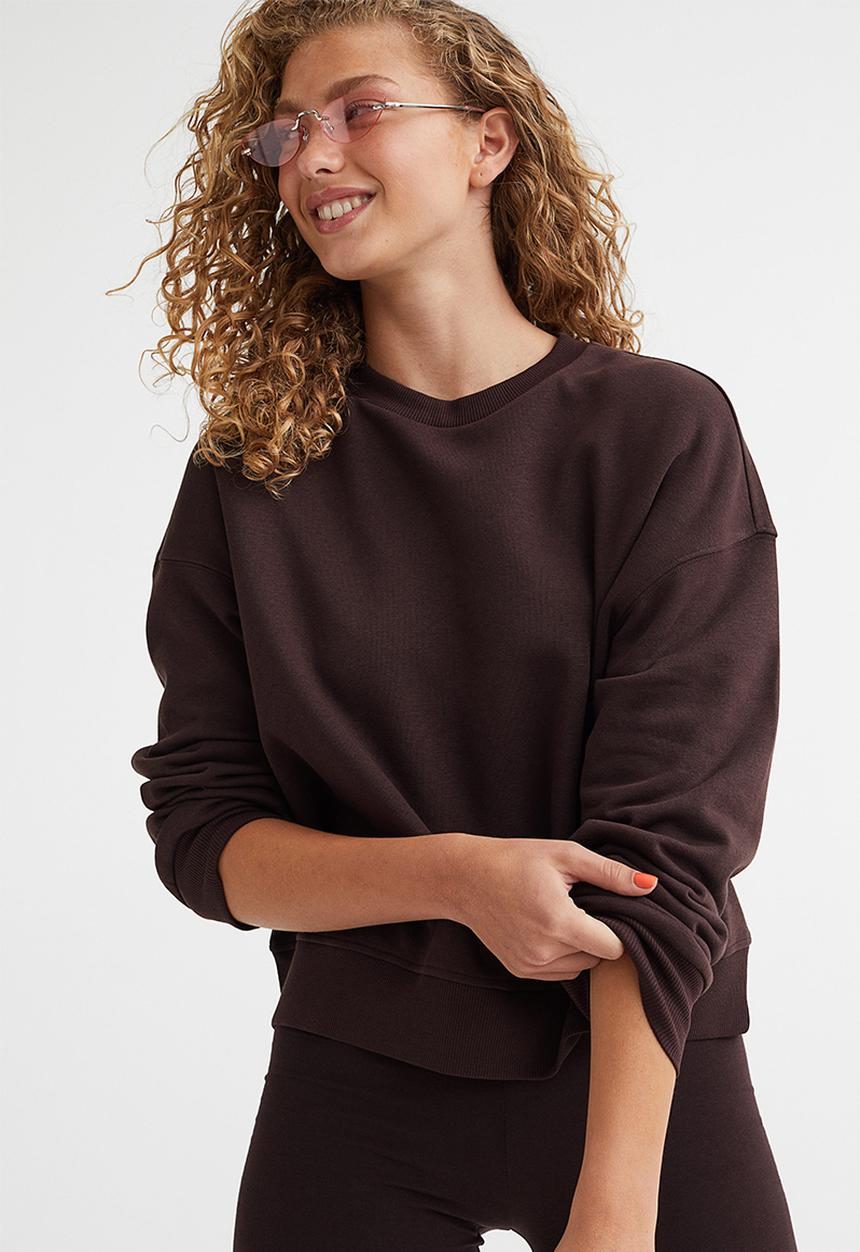 H&M - Sweatshirt - dark brown