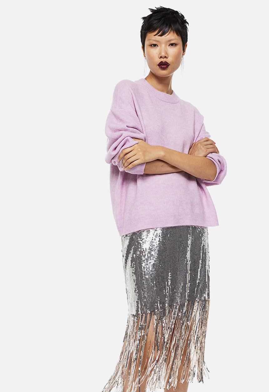 H&M - Knitted jumper - light purple
