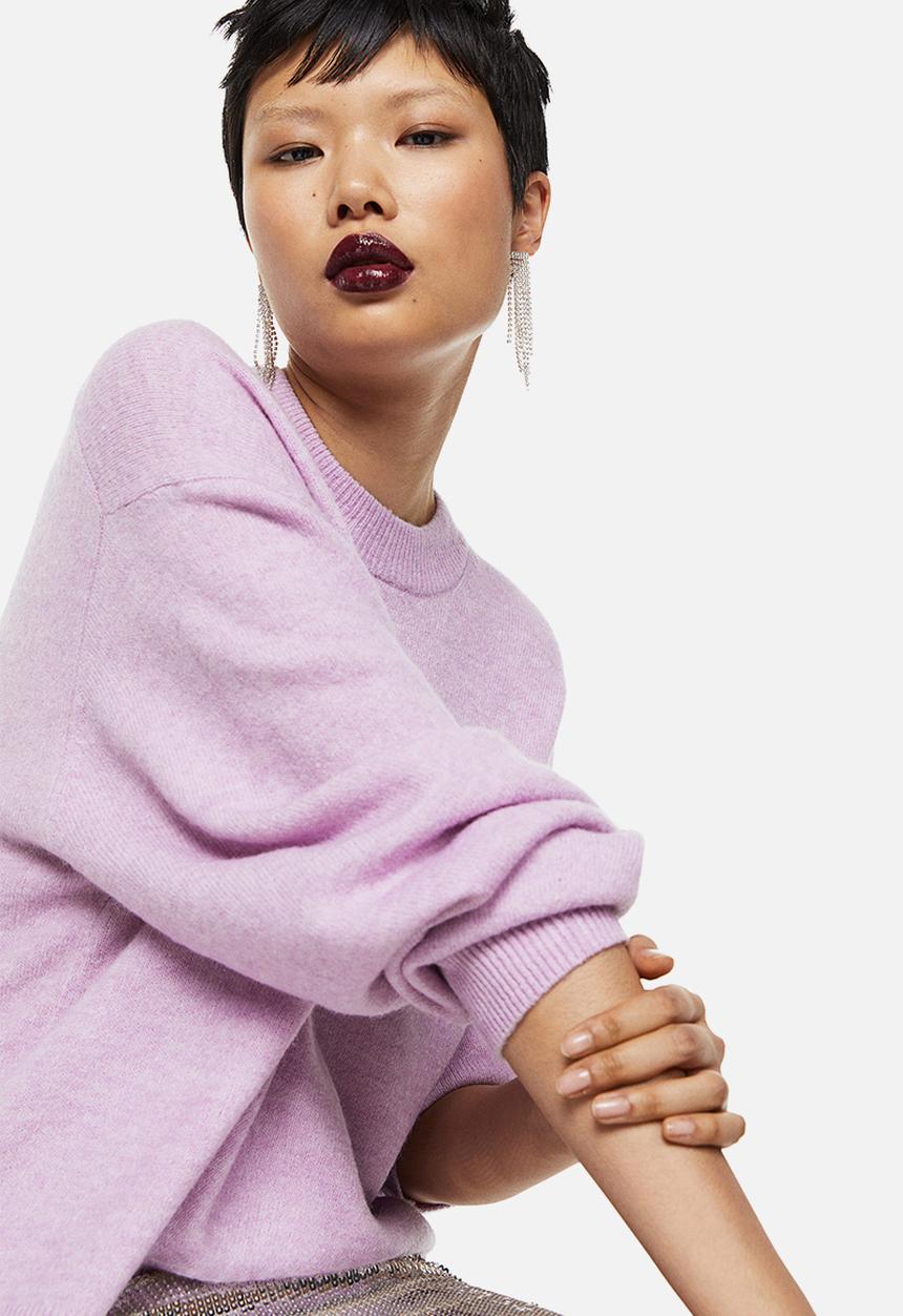 H&M - Knitted jumper - light purple
