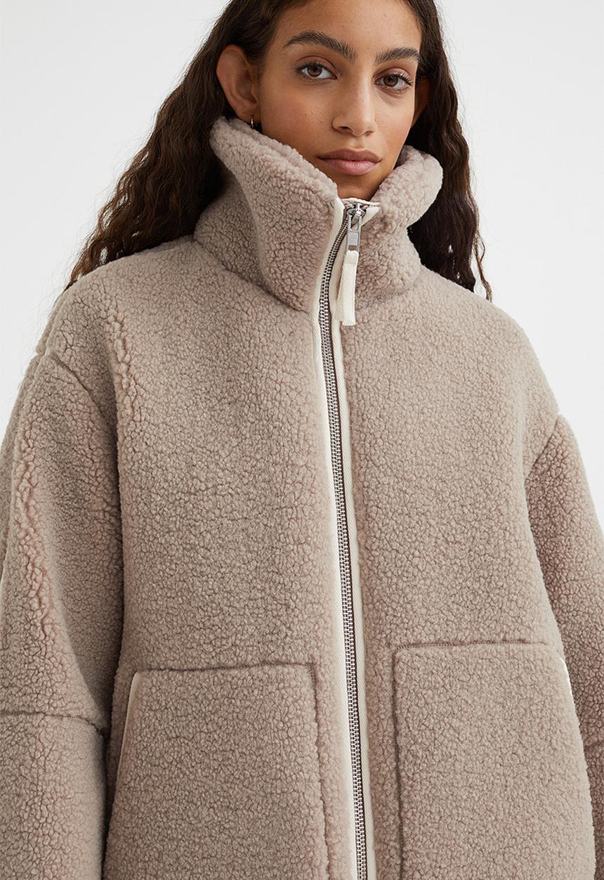 H&M - Teddy jacket - beige I