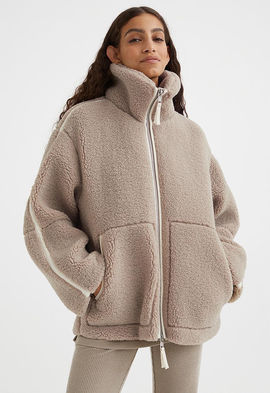 H&M - Teddy jacket - beige I
