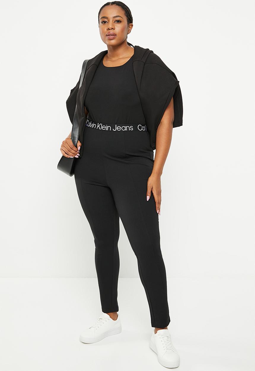 Calvin Klein - Plus High rise milano leggings - ck black