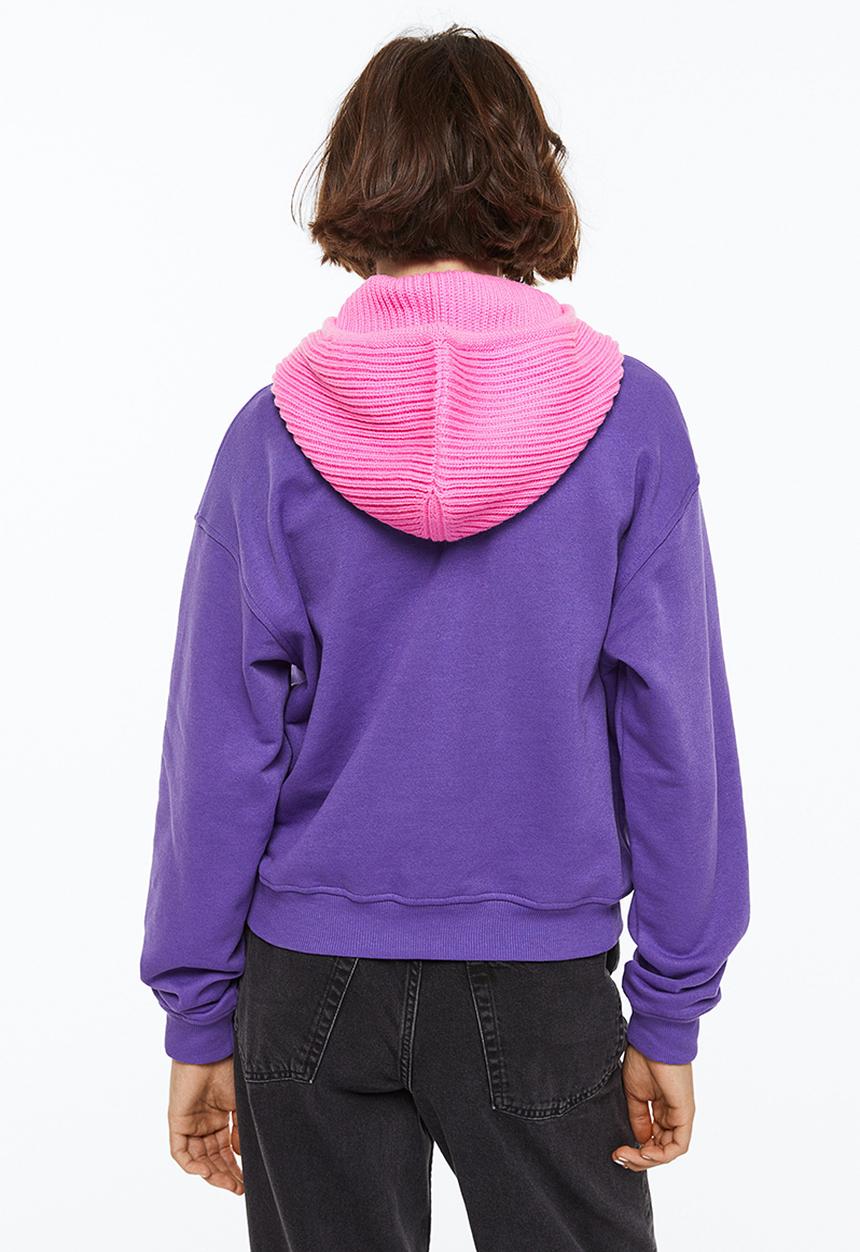 H&M - Printed sweatshirt - purple/alaska