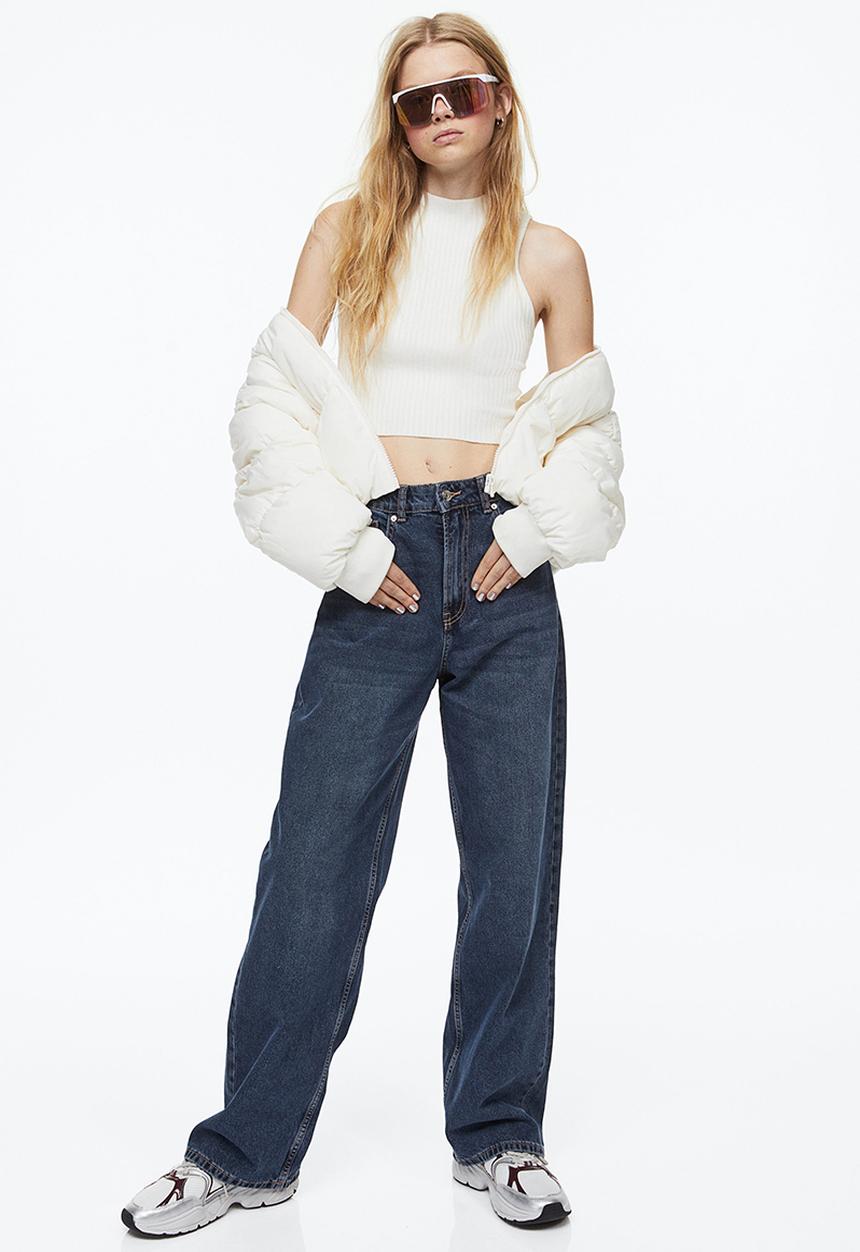 H&M - Rib-knit vest top - cream
