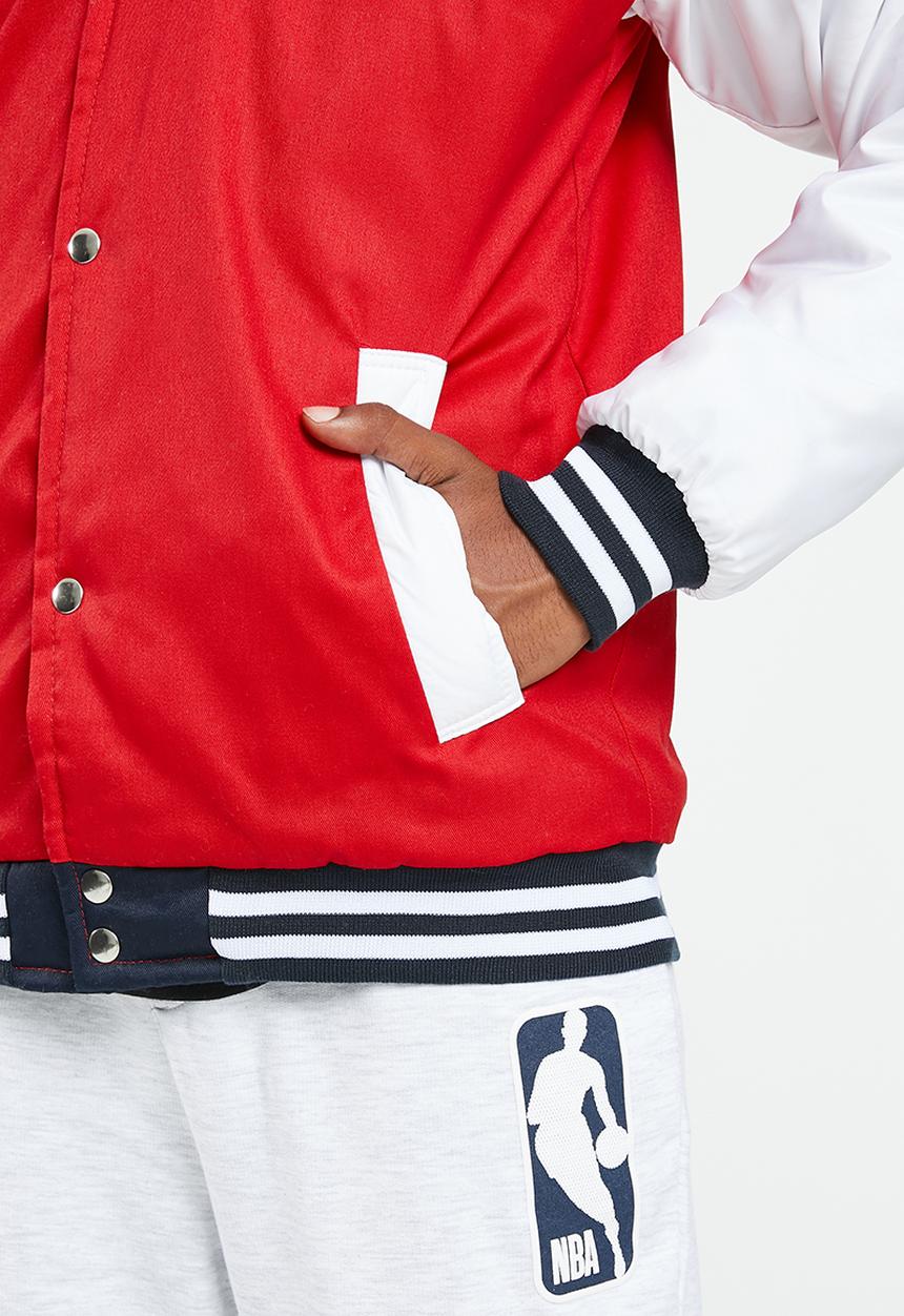 MLB - MLB Men's Pitcher Baseball Jacket - Red