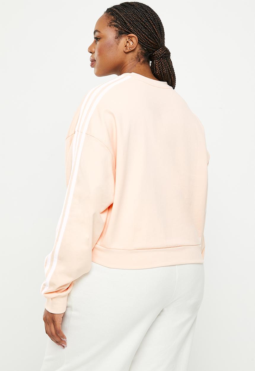 adidas Performance - Plus w 3s crew sweat - wonder quartz/white