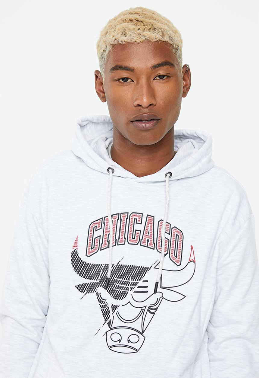 NBA - Chicago Bulls transition hoodie - ice melange