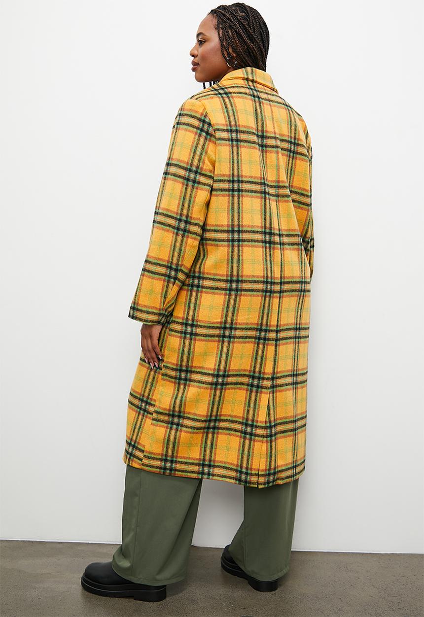 Superbalist - Colour check coat - multi check