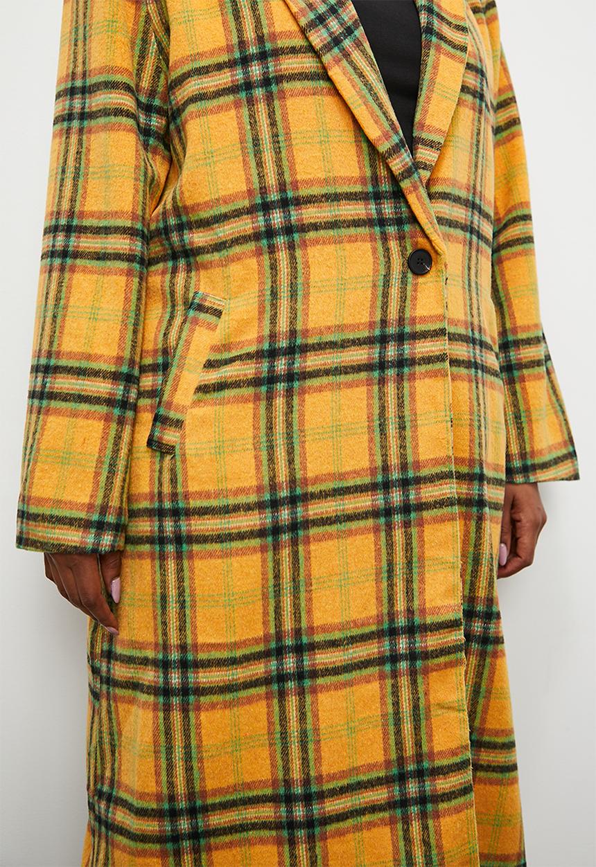 Superbalist - Colour check coat - multi check