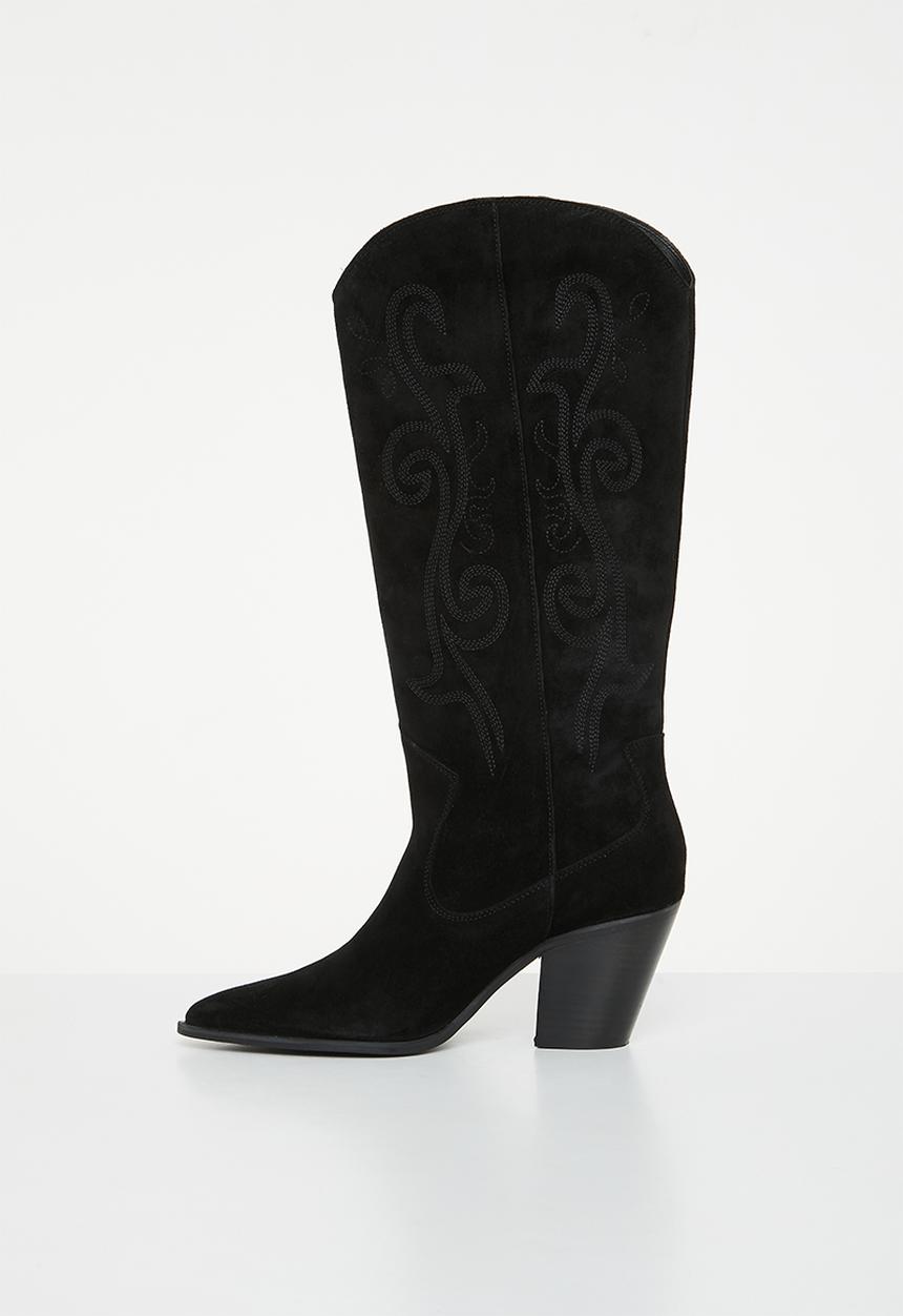 MANGO - Ute western boot - black