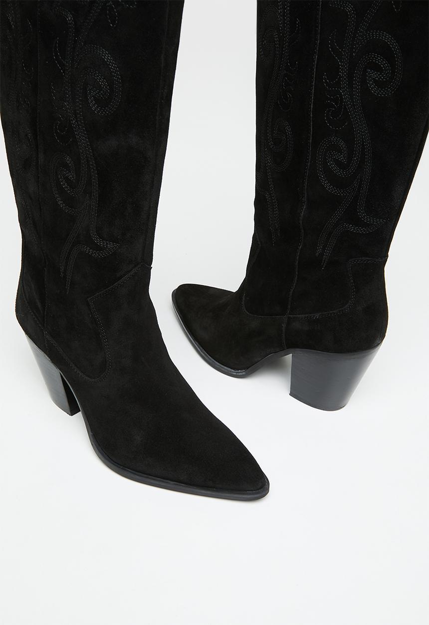 MANGO - Ute western boot - black
