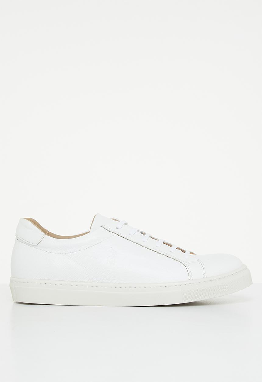 POLO - Classic polo leather sneaker - white