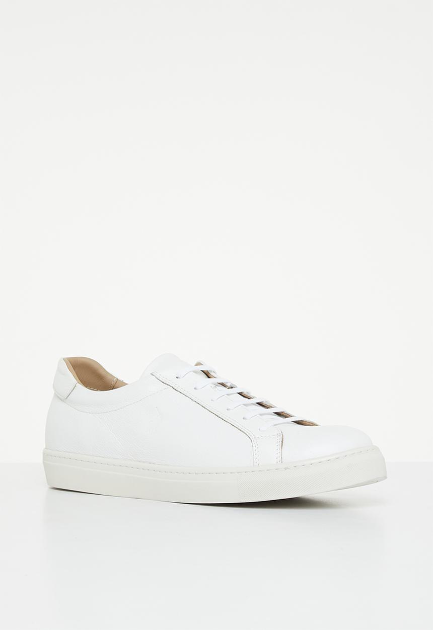 POLO - Classic polo leather sneaker - white