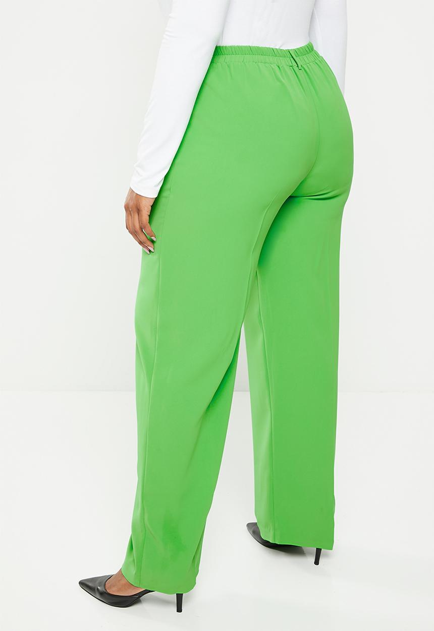 Me&B - Plus tailored tapered pant - green
