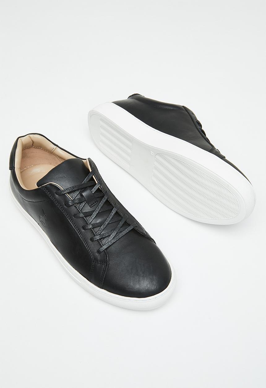 POLO - Classic leather sneaker - black