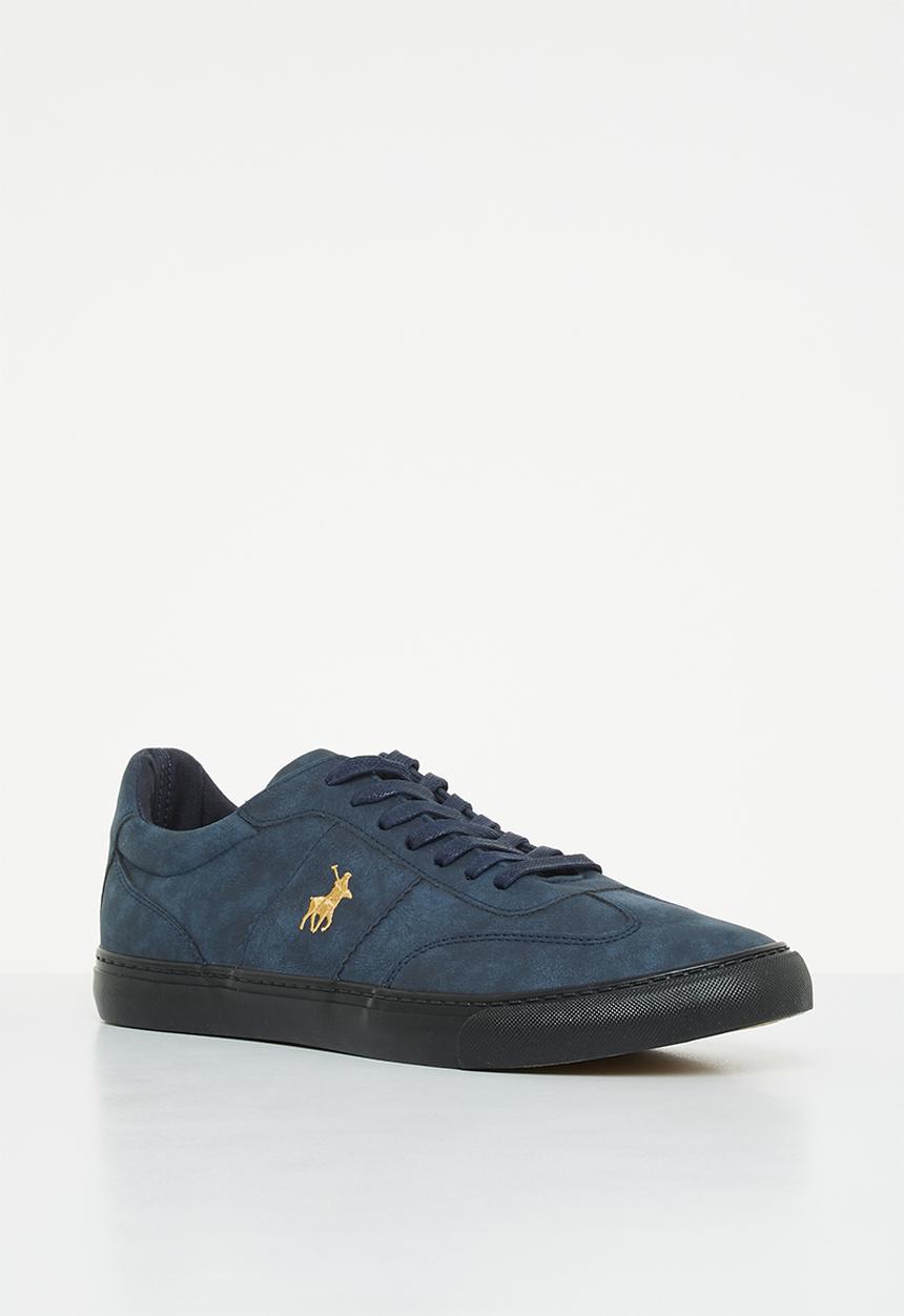 POLO - Basic gumsole pu/fabric sneaker - blue