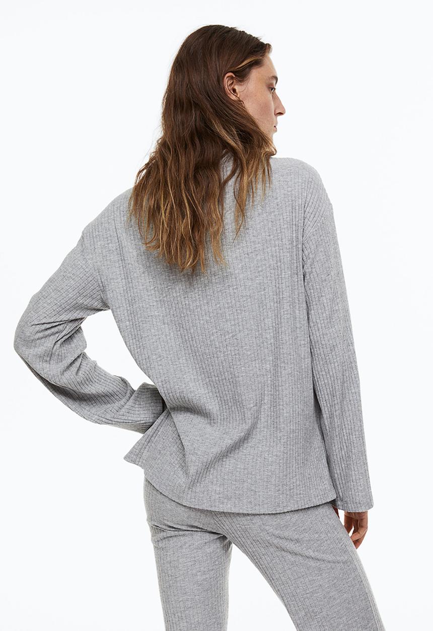 H&M - Ribbed jumper - grey marl