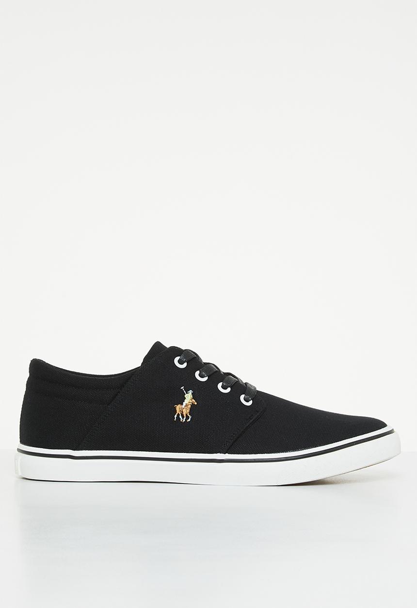 POLO - Classic canvas pu/fabric sneakers - black