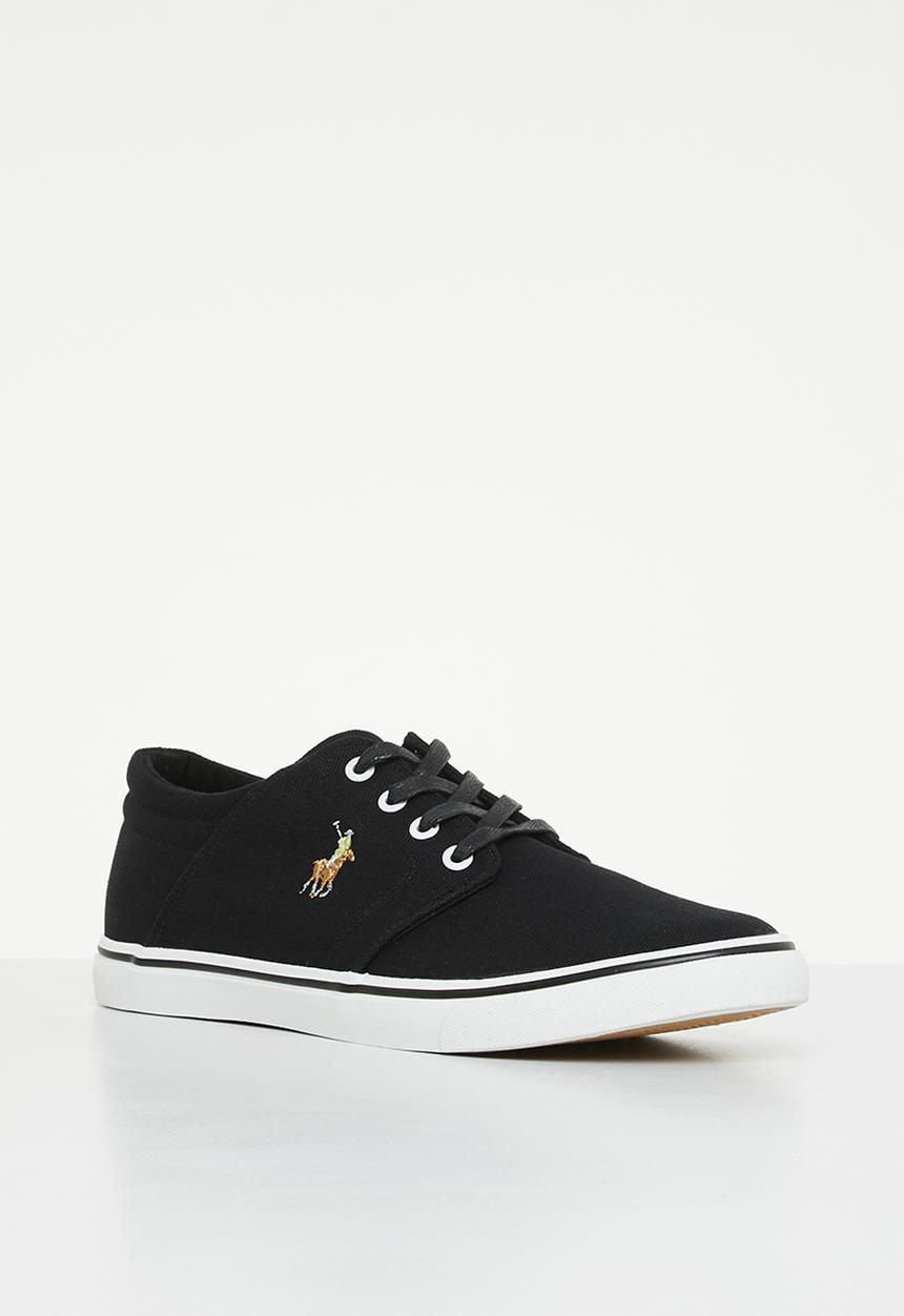 POLO - Classic canvas pu/fabric sneakers - black