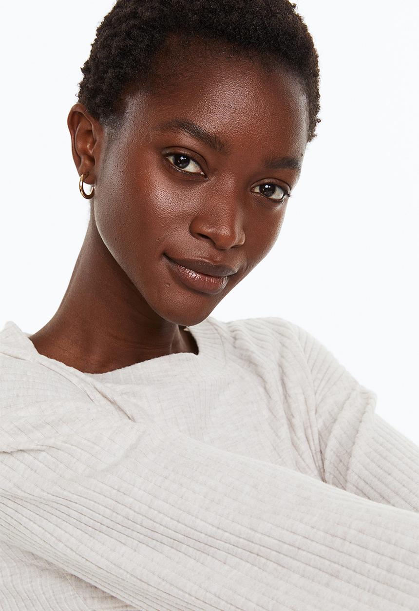 H&M - Ribbed jumper - light beige