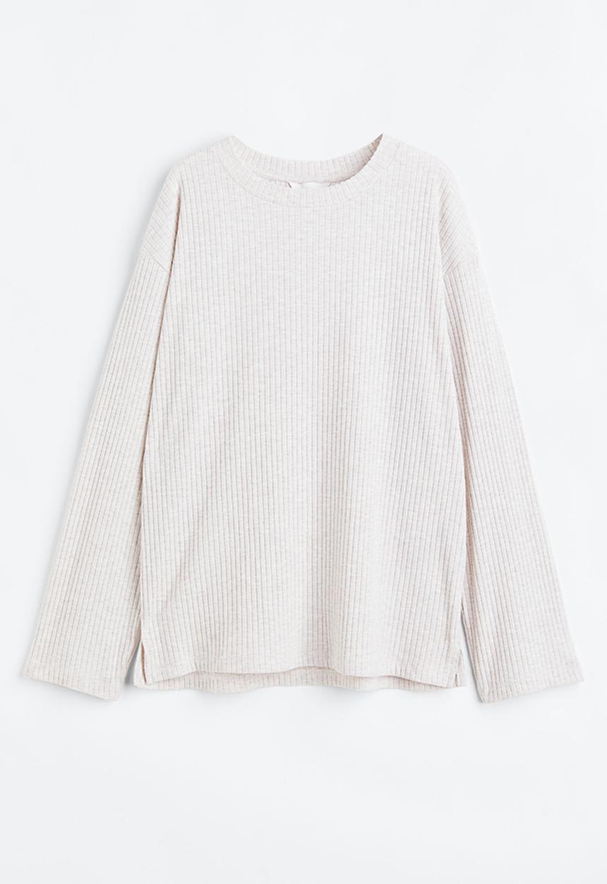 H&M - Ribbed jumper - light beige