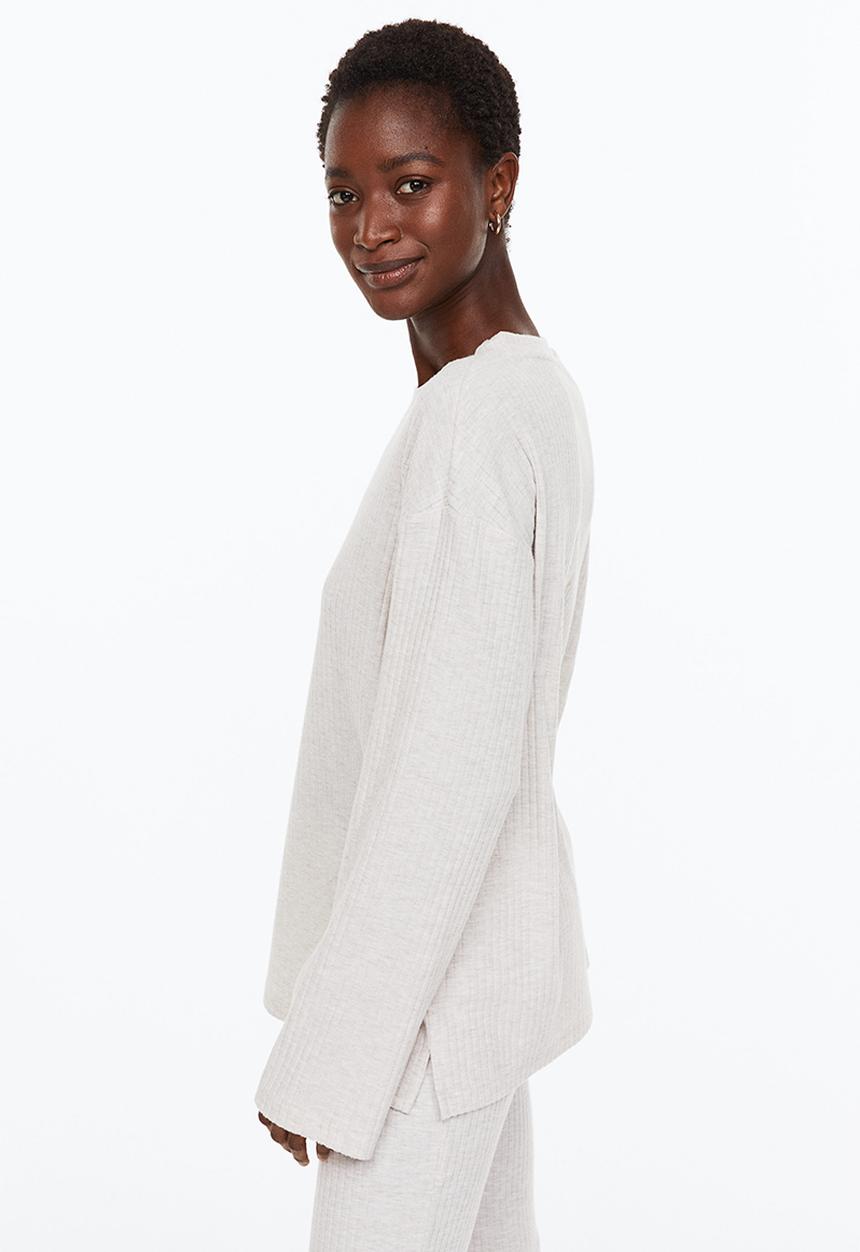 H&M - Ribbed jumper - light beige