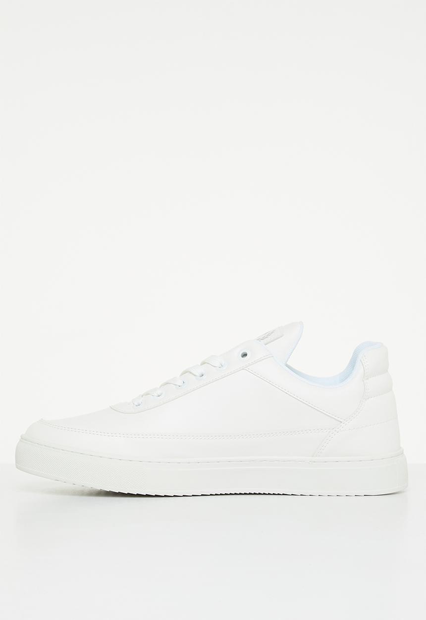 POLO - Crest pu sneaker - white