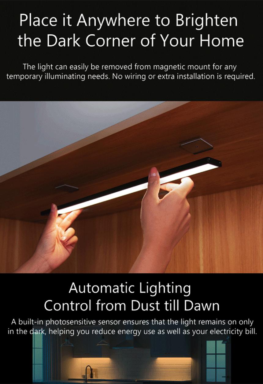 Yeelight - Cabinet sensor night light- black
