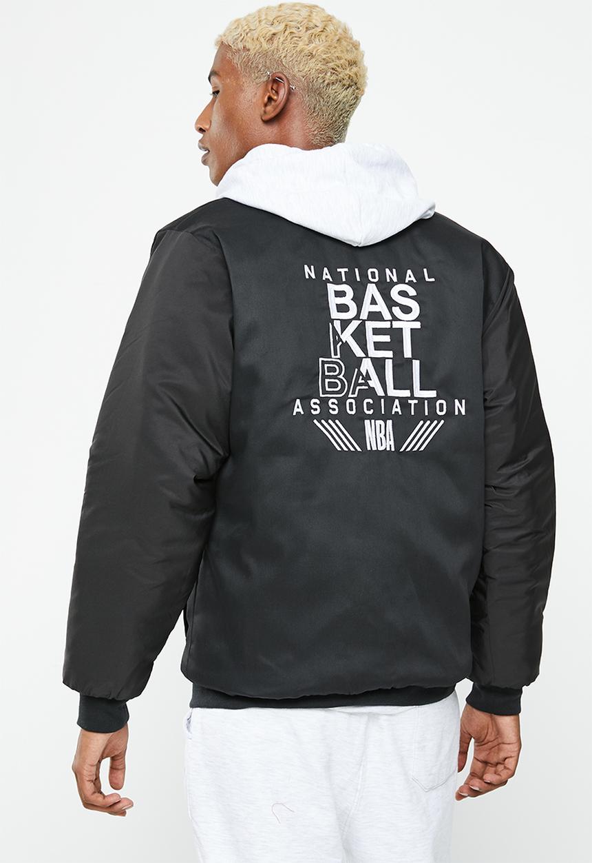NBA - NBA letterman jacket - black